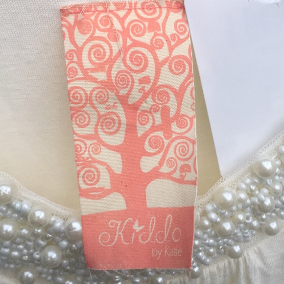 NWT Girl’s Pearl Embellished Knit Bubble Dress - Picture 5 of 6